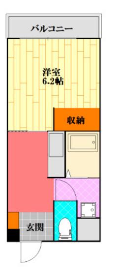 さくらマンション(1K/1階)の間取り写真