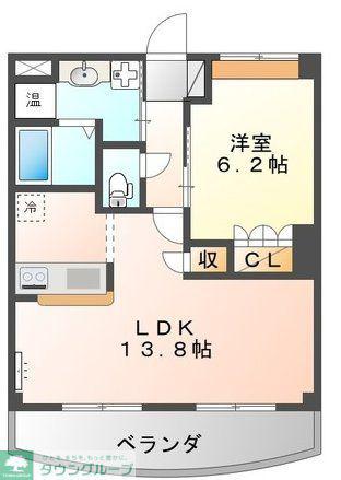 サンヒルズ(1LDK/3階)の間取り写真