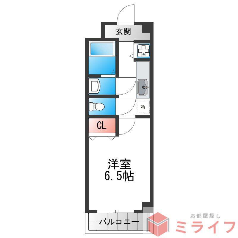 ル・シャンピニオン(1K/4階)の間取り写真
