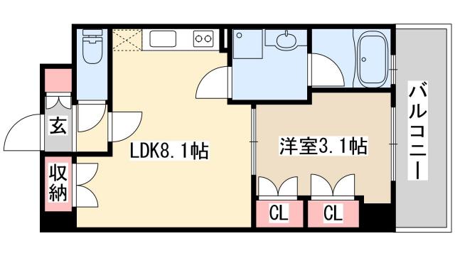 ABUNDANT HOUSE(1LDK/4階)の間取り写真