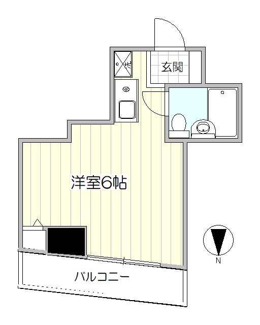 リビエールハヤシ(ワンルーム/4階)の間取り写真
