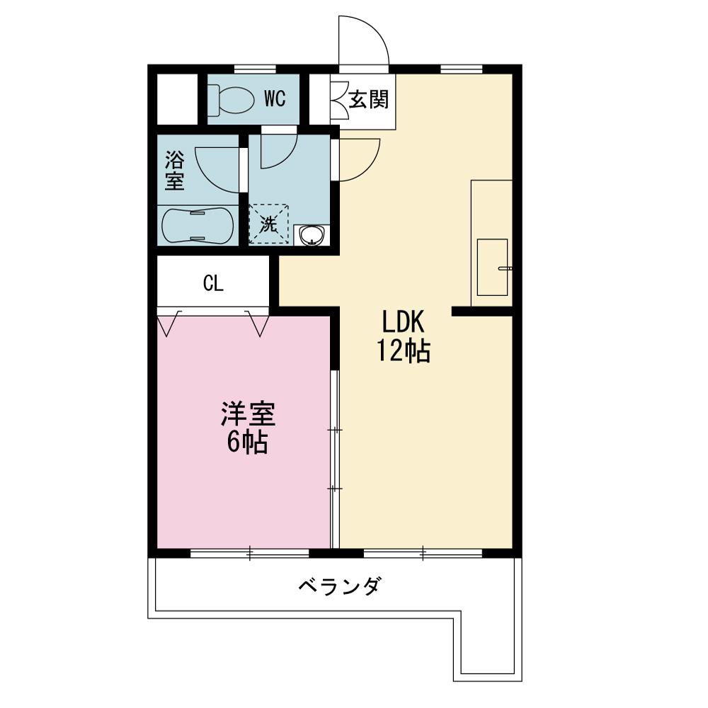 エクセレンス洋光台(1LDK/1階)の間取り写真