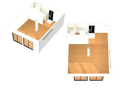 泉観光ビル(1K/1階)の間取り写真