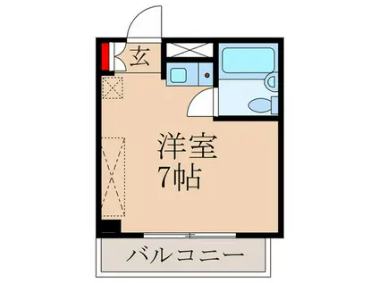 中ノ橋偉丈夫庵(ワンルーム/3階)の間取り写真