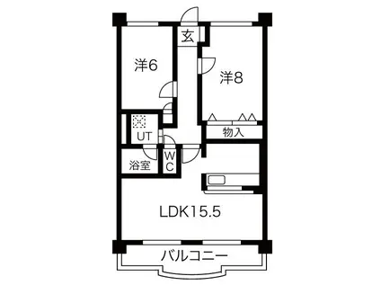 BOLSONT(2LDK/3階)の間取り写真