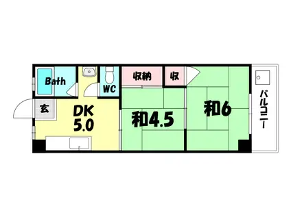 酒井マンション(2DK/3階)の間取り写真