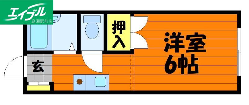 ピッコラ カーサ(1K/2階)の間取り写真