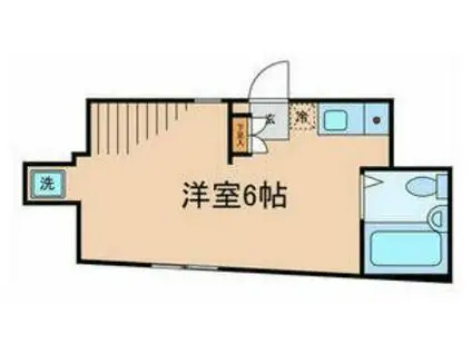 アペックス・下高井戸(ワンルーム/1階)の間取り写真