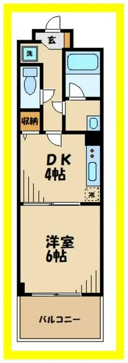 KMリシェス 4階階 間取り