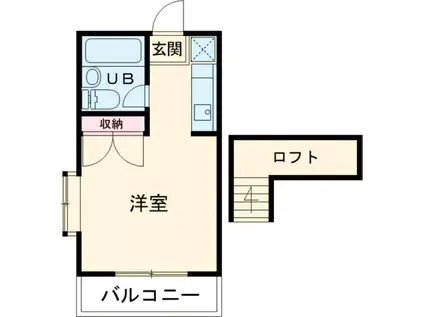 ジェントルブリーズ(ワンルーム/2階)の間取り写真