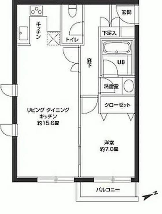 カスタリア西麻布霞町 1階階 間取り
