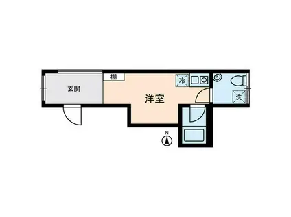 KOSTIC MINOWA(ワンルーム/1階)の間取り写真