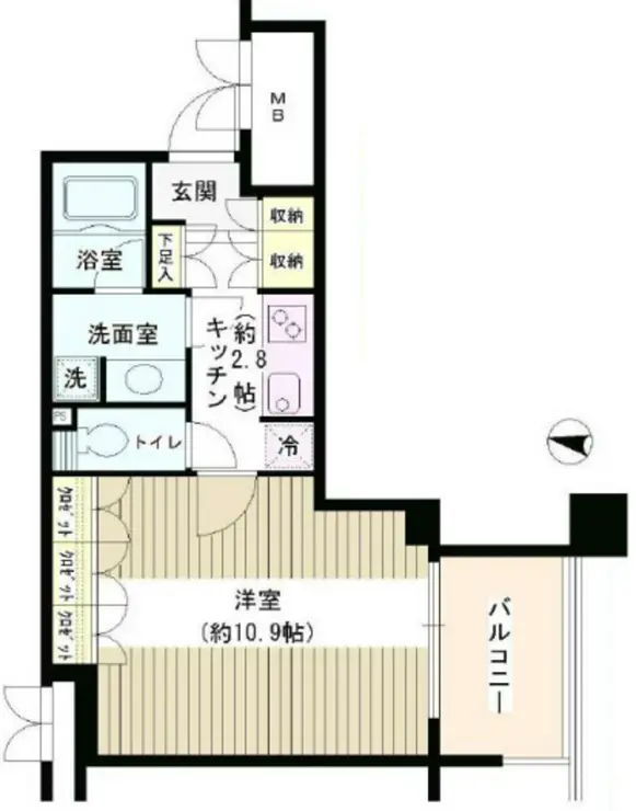 アゼリアテラス新宿 6階階 間取り