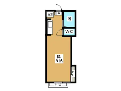 グレイス南荻窪(ワンルーム/2階)の間取り写真