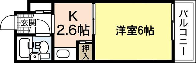 SS江波ビル(1K/4階)の間取り写真