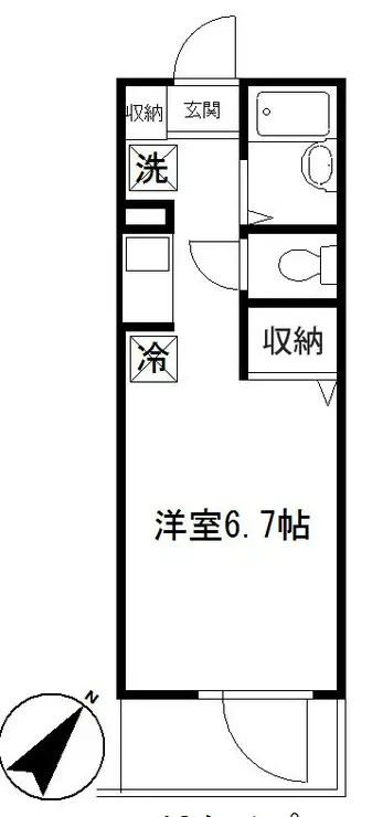 LYNX赤塚新町 2階階 間取り