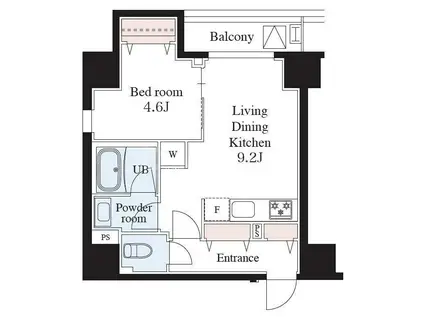 WEAVE BASE -ASUKAYAMA PARK 飛鳥山公園(1LDK/6階)の間取り写真