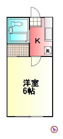 GRAN VERDY(1K/2階)の間取り写真