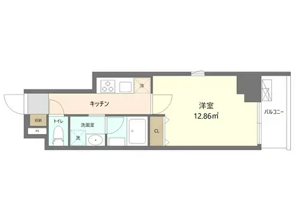 REFRAME5 早稲田(1LDK/1階)の間取り写真