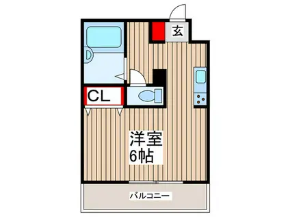 エスタバンス南浦和(ワンルーム/1階)の間取り写真