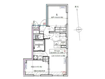 CREAL上野(1SLDK/2階)の間取り写真