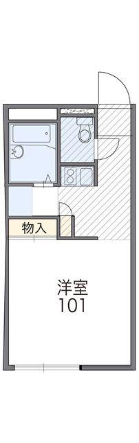 レオパレスブライト(1K/3階)の間取り写真