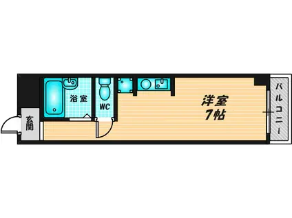ウィンライフ近大前(ワンルーム/6階)の間取り写真