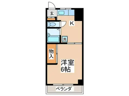 ハイグレース(1K/1階)の間取り写真