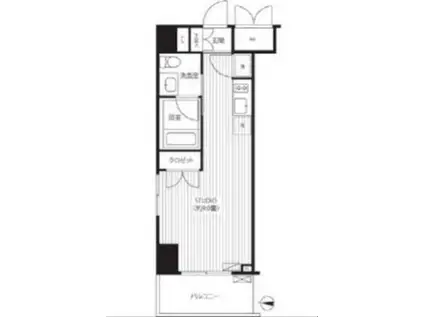 グランハイツ錦糸町(ワンルーム/7階)の間取り写真