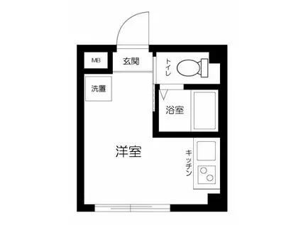 HJ PLACE 押上(ワンルーム/4階)の間取り写真