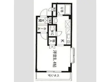 KOHWA STAR(1K/1階)の間取り写真