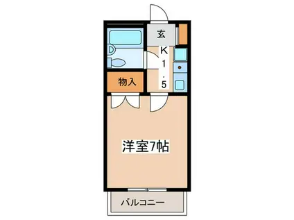 コート・パル(1K/1階)の間取り写真