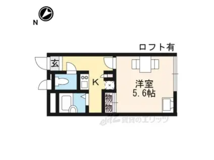 レオパレス南彦根Ⅰ番館(1K/2階)の間取り写真