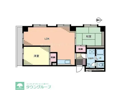 DSVARIE亀有レジデンス(2LDK/2階)の間取り写真