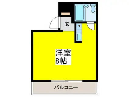 レジデンス西田辺(ワンルーム/3階)の間取り写真