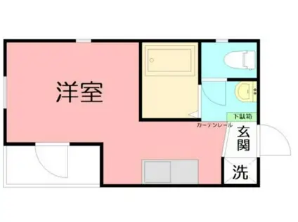 ディモーラ蒲田(ワンルーム/1階)の間取り写真