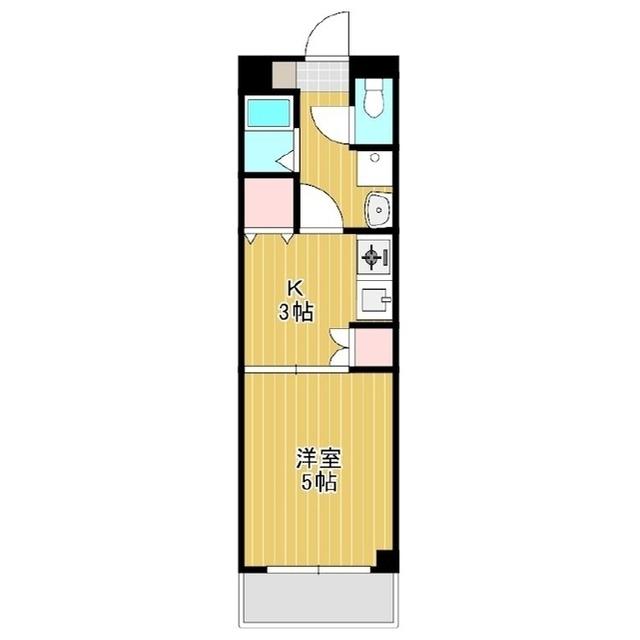 アンダンテ19(1K/2階)の間取り写真