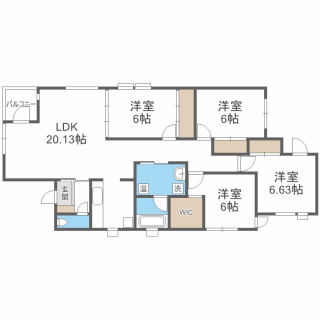 MALIE FUJI(4LDK/2階)の間取り写真