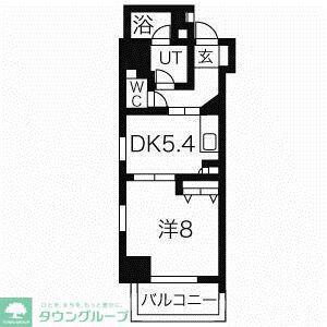 MELIV鶴舞(1DK/7階)の間取り写真