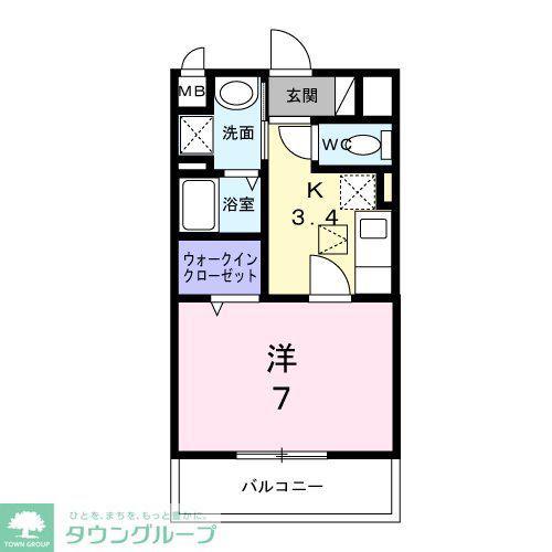 リッシュ(1K/3階)の間取り写真