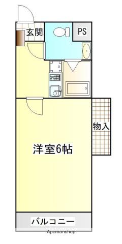 エトス平尾(1K/2階)の間取り写真