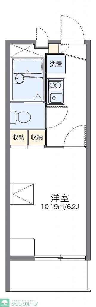 レオパレスAMOURII(1K/2階)の間取り写真
