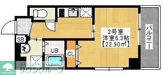 THE RESIDENCE船橋(1K/4階)の間取り写真