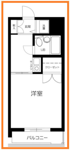 駒込グローリア初穂(1K/2階)の間取り写真