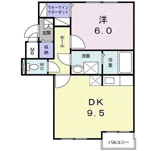 エミネンス リミテッド(1LDK/2階)の間取り写真