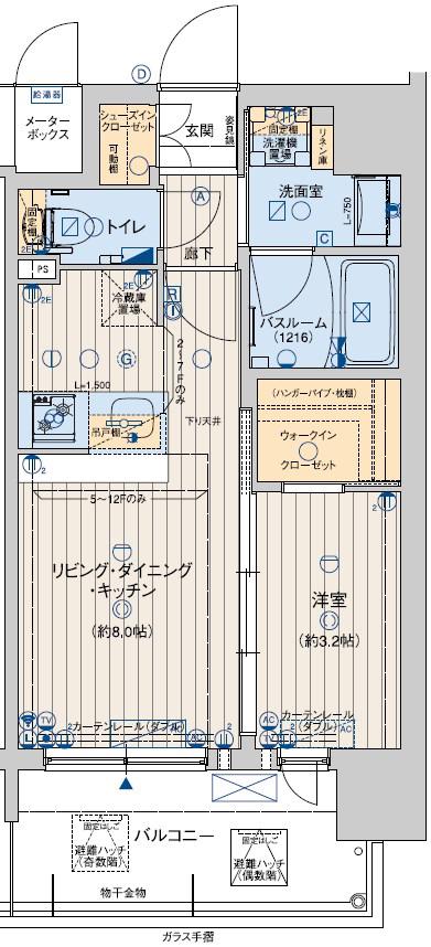 レオンコンフォート神戸ハーバーウエスト(1LDK/10階)の間取り写真