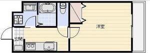 ショコラ(1K/3階)の間取り写真