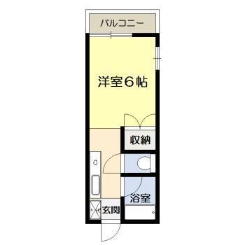 メゾンSK(1K/2階)の間取り写真