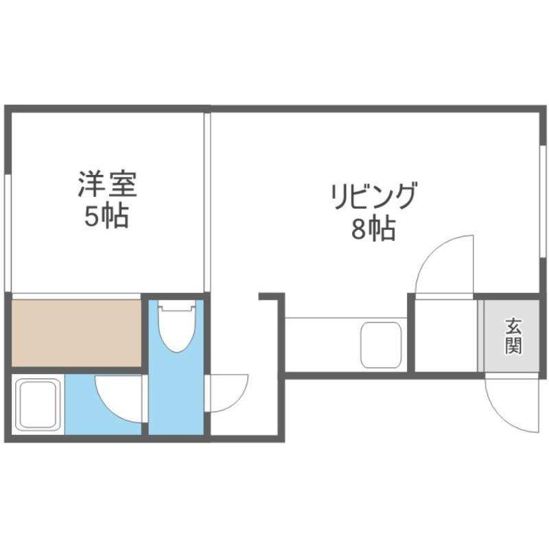 コーポメイ(1LDK/2階)の間取り写真