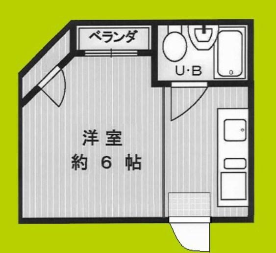 京橋ファインビル(ワンルーム/4階)の間取り写真